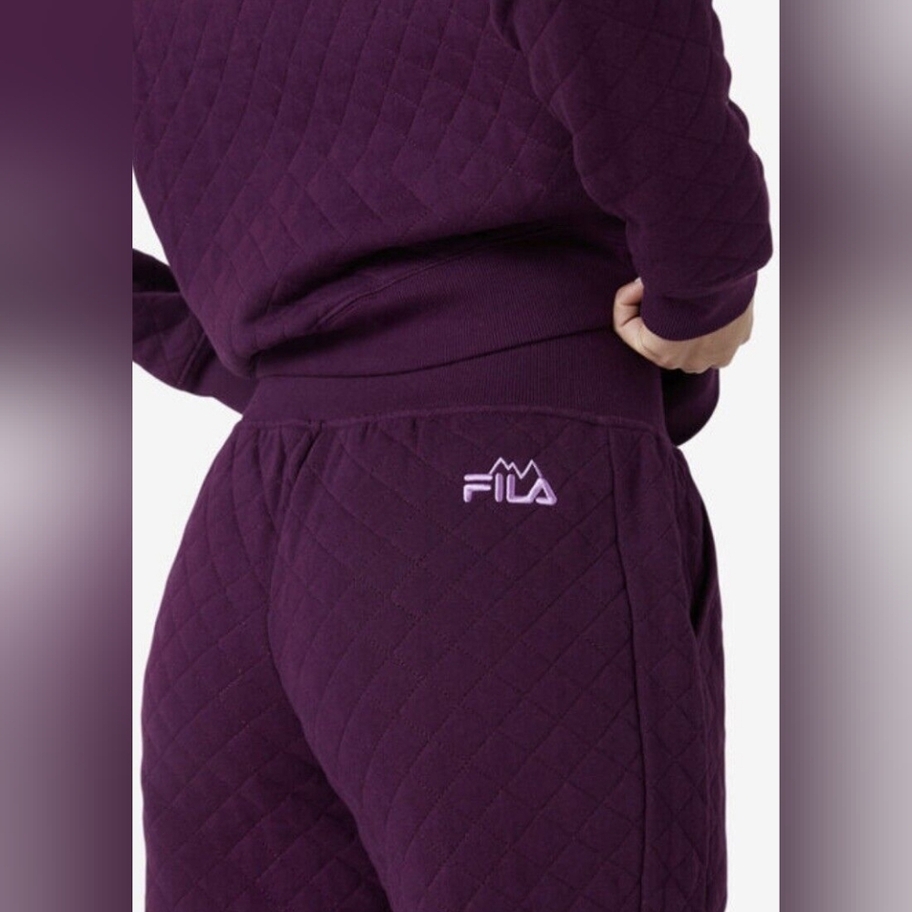 Women's Fila Set Top and Bottom fall winter cozy outfit size larg